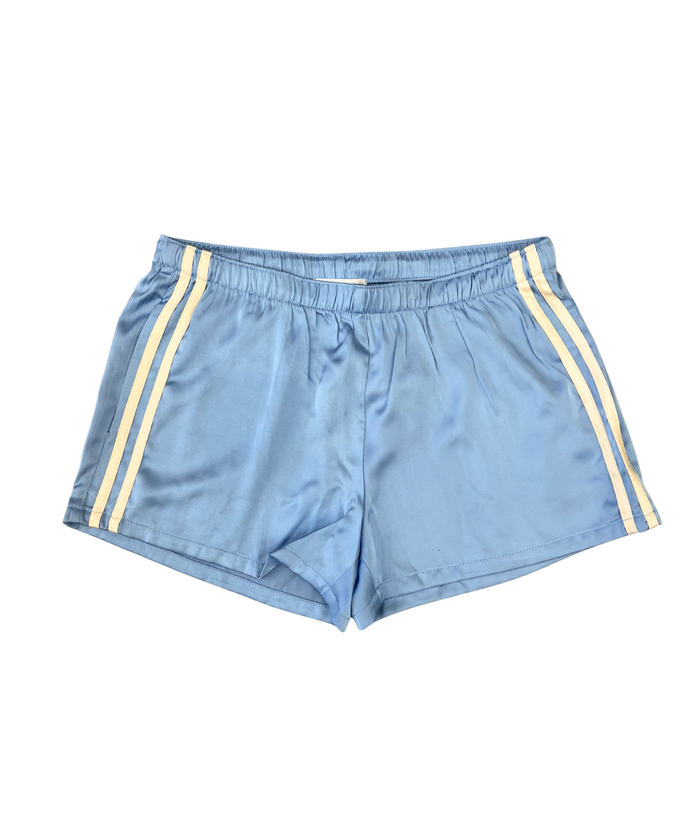 8apart Women Kat Satin Track Shorts Womens Casual Bottoms 8apart Blue Juniors/Women S