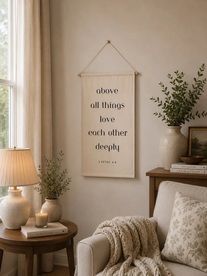 above all things love each other deeply Banner