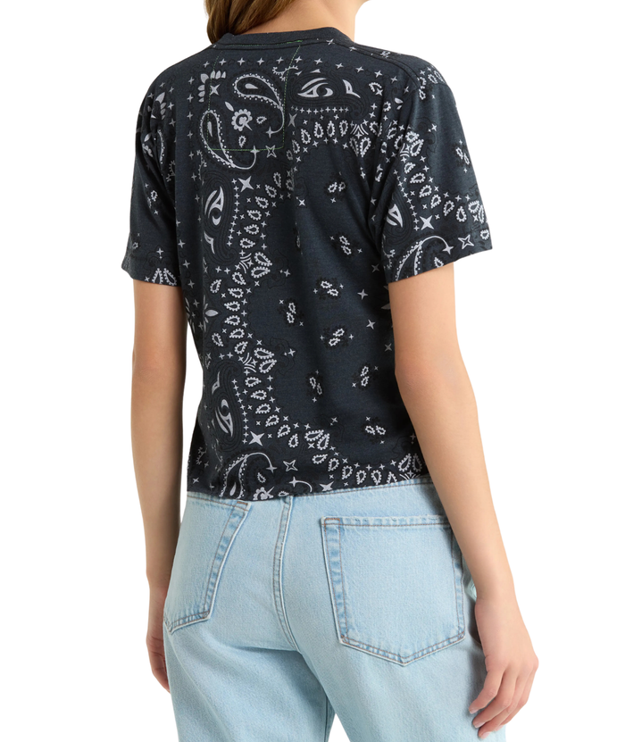 Aviator Nation Women Bandana Boyfriend Tee Womens Casual Tops Aviator Nation