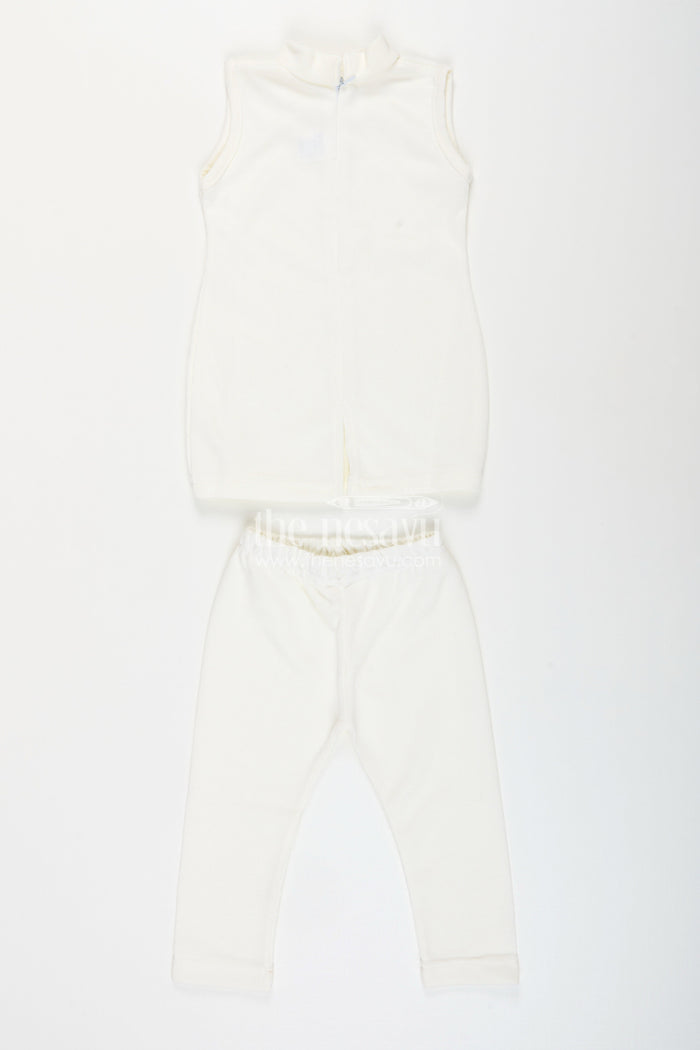 The Nesavu Girls Casual Set Baby girl embroidered top and legging set for festive occasions Nesavu Nesavu baby girl embroidered top legging set perfect festive gatherings celebrations
