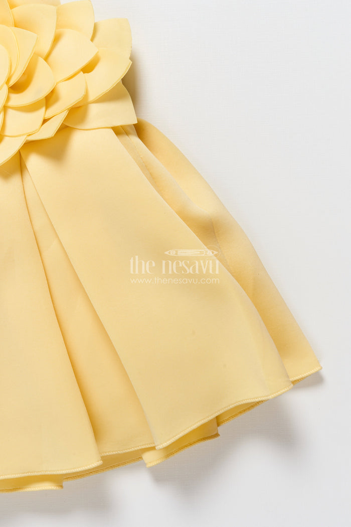 The Nesavu Girls Fancy Party Frock Baby Girl Scuba Frock for Birthday Parties and Playful Twirls Nesavu Nesavu baby girl scuba fabric frock perfect birthdays parties everyday twirls