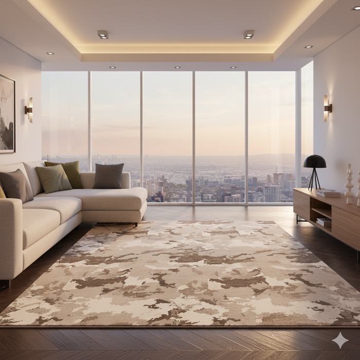 Beige Terrain Area Rug