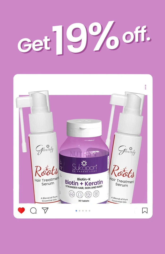 Buy 2 Roots 120ml (Get 1 Biotin-K + Scalp Massager Free)