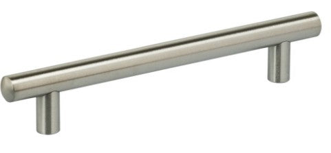 Cabinet Pull , 8" , Round , Brushed Nickel (10-Pack)