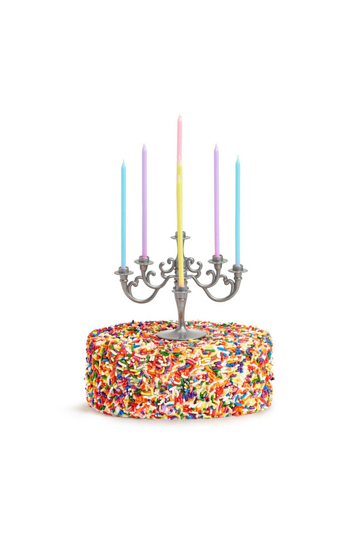 Candelabra Cake Topper with 9 Candles