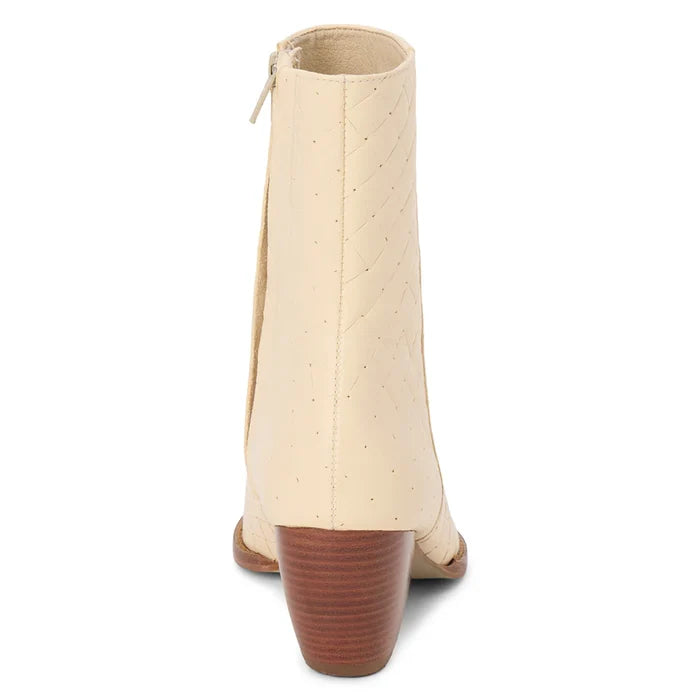 Caty Ankle Boot- Cream Weave