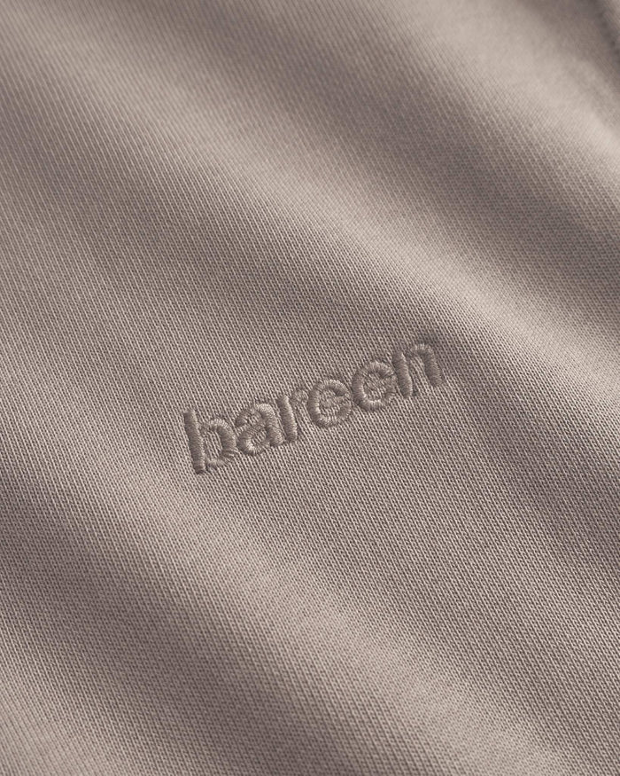 Classic Crewneck, Men - Embroidered Logo - Mocha