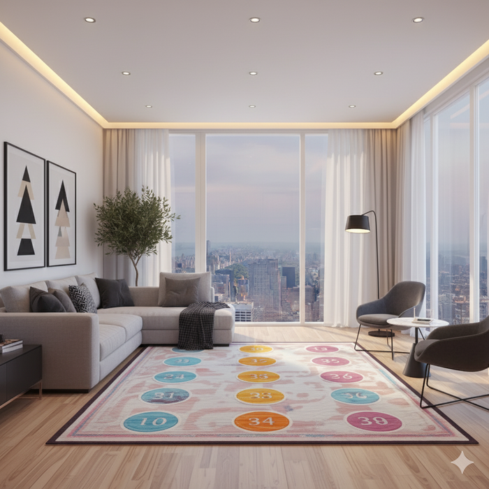 Counting Dots Area Rug