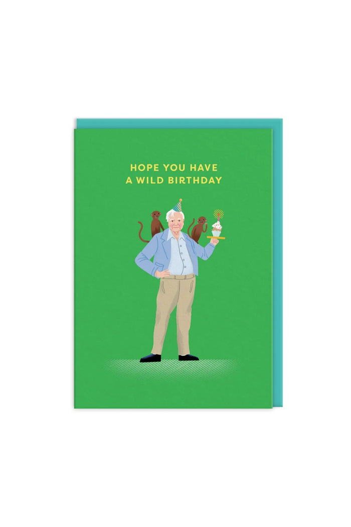 David Attenborough Wild Birthday Card
