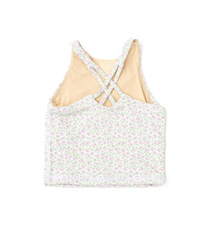 Deb Cottage Floral Lilac Tank Distressed/seasonal girls Shade Critters
