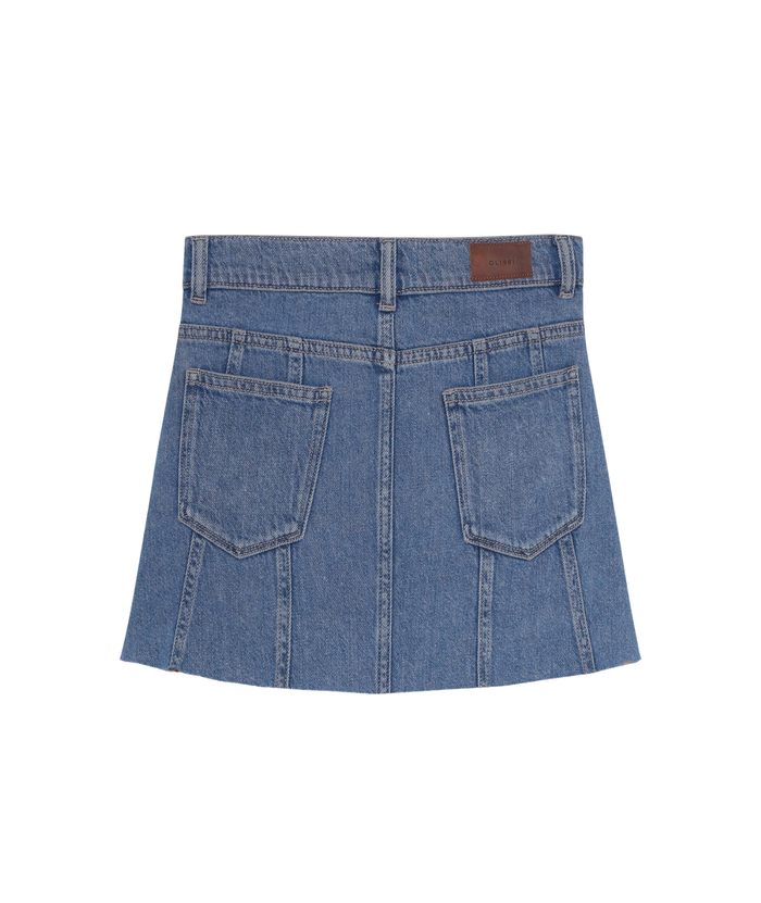 DL1961 Girls Jenny Indigo Rose Aura Mini Skirt Girls Denim DL1961