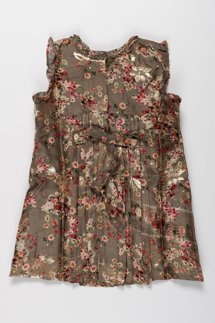 The Nesavu Baby Cotton Frocks Enchanting Floral Cotton Frock for Baby Girls - Designer Wear Nesavu Buy Baby Girls Designer Floral Cotton Frock Online | Charming Comfortable | The Nesavu