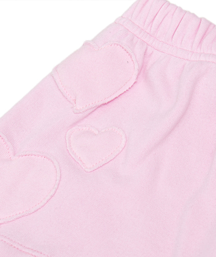 FBZ Girls Annie Pink Heart Shorts Distressed/seasonal girls FBZ Flowers By Zoe
