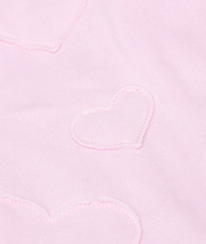 FBZ Girls Annie Pink Heart Sweatshirt Distressed/seasonal girls FBZ Flowers By Zoe