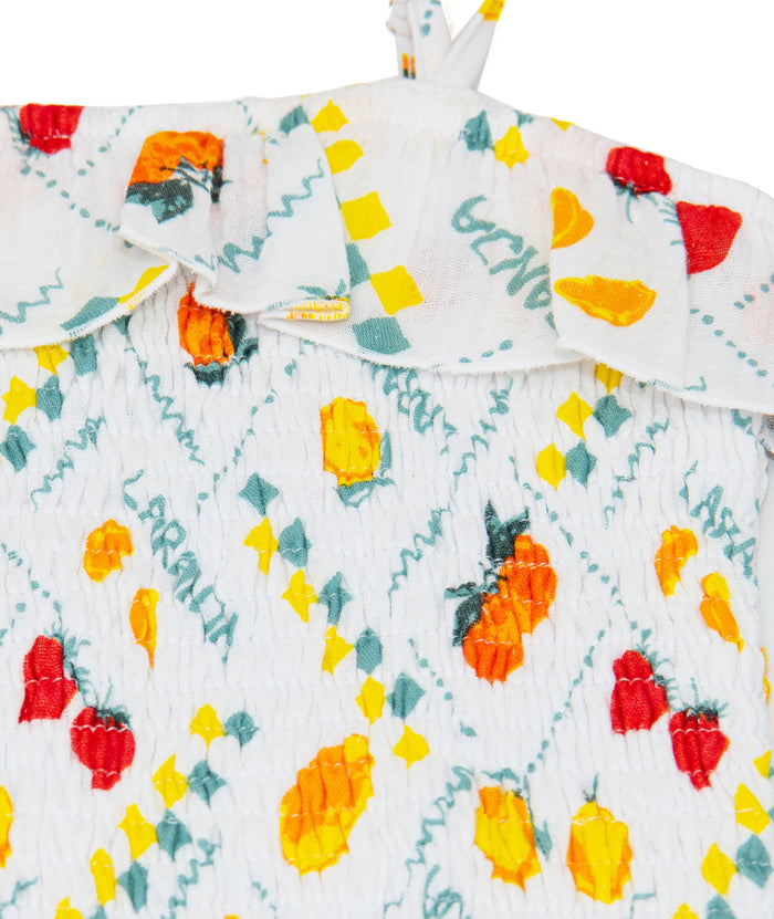 FBZ Girls Capri Fruit Smock Top Distressed/seasonal girls FBZ Flowers By Zoe