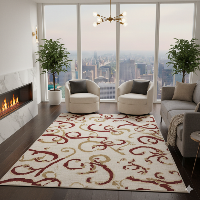 Festive Ribbon Area Rug