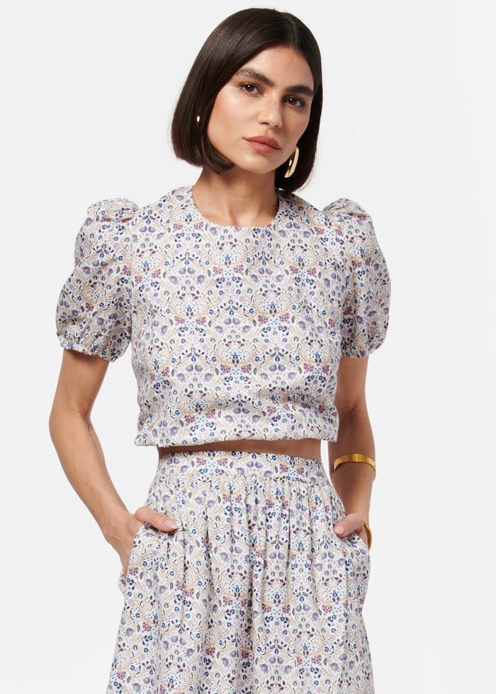 Flor Crop Top (Spring Tapestry)