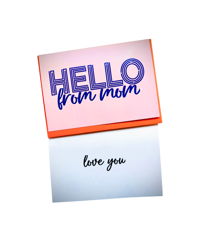 Frankie's Camp Card Hello From Mom Camp Sunny Marshmallow Multi