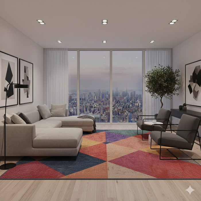 Geometric Pattern Area Rug