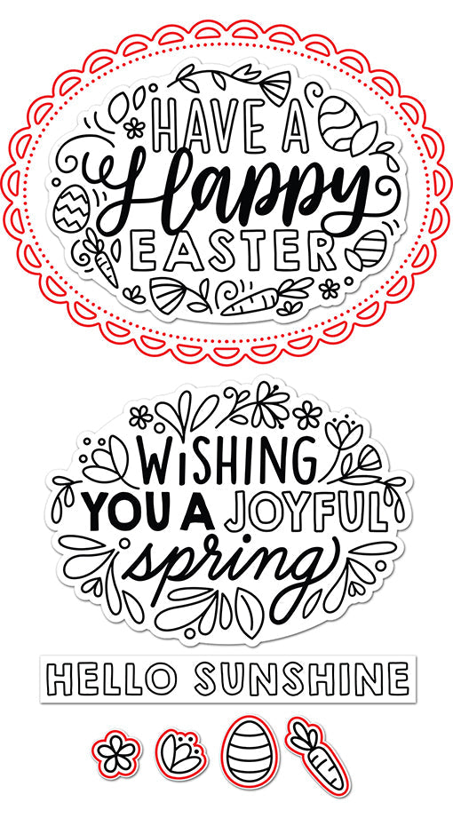 giant easter messages lawn cuts