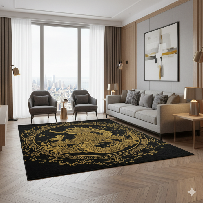 Golden Temple Area Rug