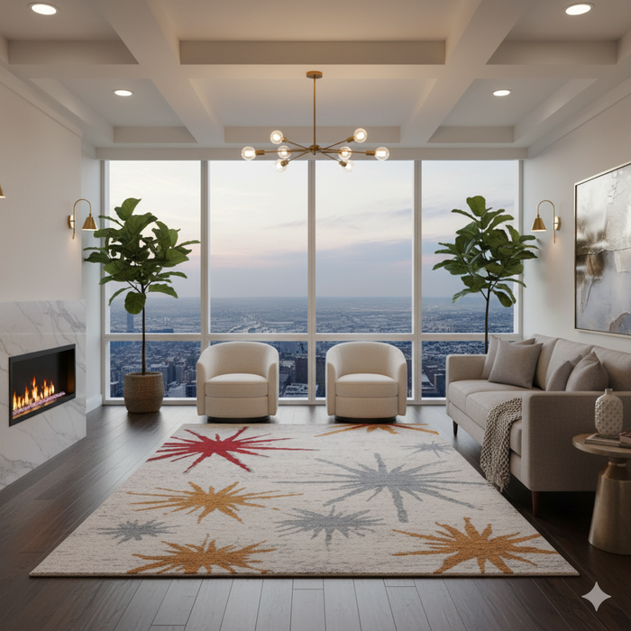 Holiday Starburst Area Rug