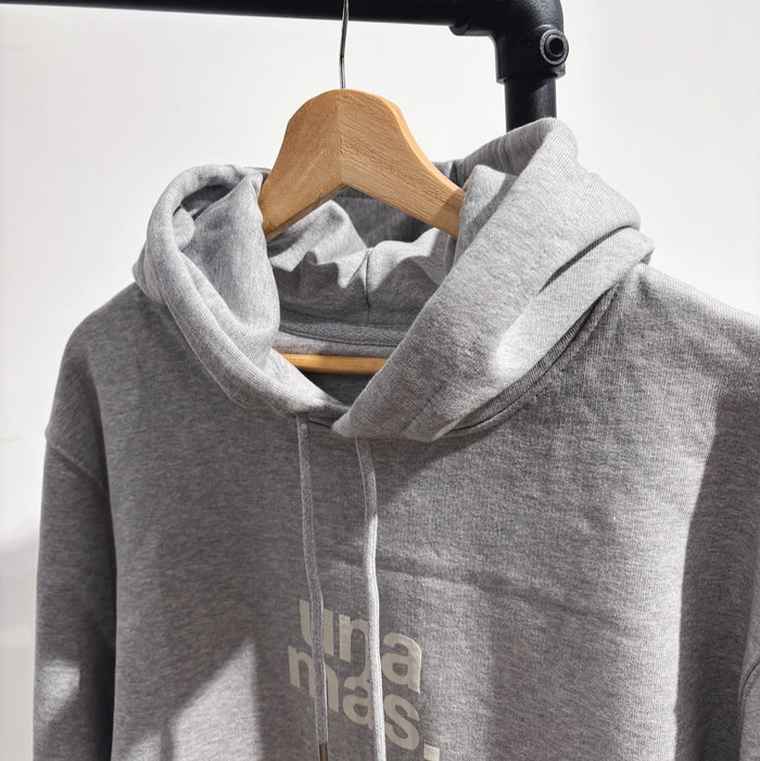 hoodie, una más, heather grey.