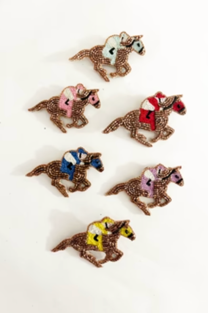 Horse Racing Lapel Pin - FINAL SALE