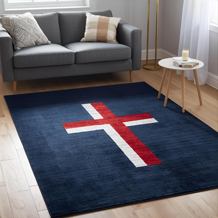 Iceland Flag Area Rug