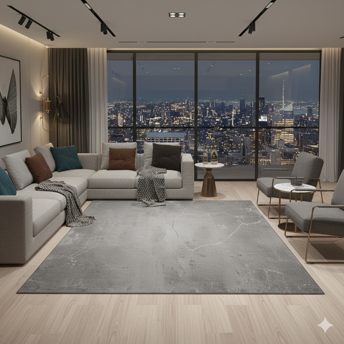 Industrial Concrete Area Rug