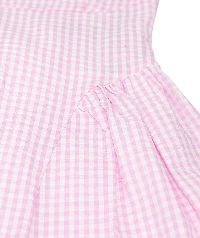 Katie J NYC Girls Baby Pink Gingham Brenna Dress Distressed/seasonal girls Katie J NYC