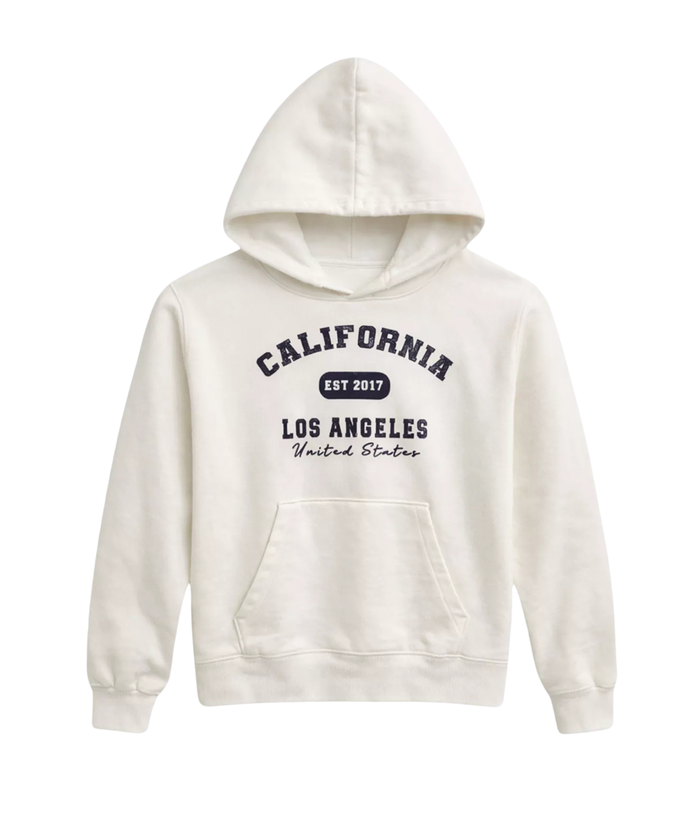Katie J NYC Girls California Hoodie Distressed/seasonal girls Katie J NYC White Y/S (7/8)