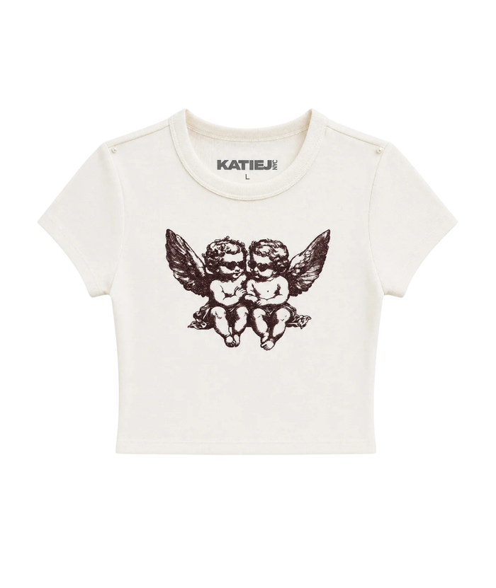 Katie J NYC Girls Sunglasses Baby Tee Girls Casual Tops Katie J NYC