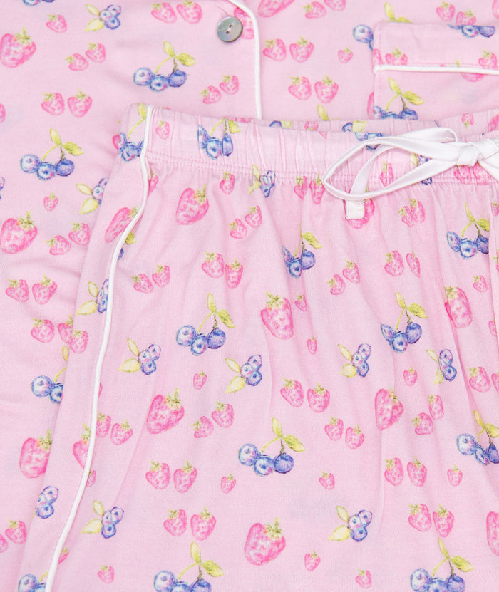 Katie J NYC Juniors Berries and Cream Lynn Shorts PJ Set Accessories Katie J NYC