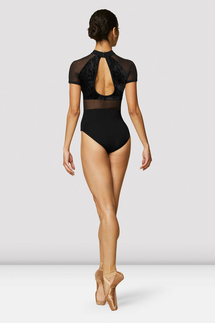 Ladies Ari Velvet Short Sleeve Leotard - BLOCH US