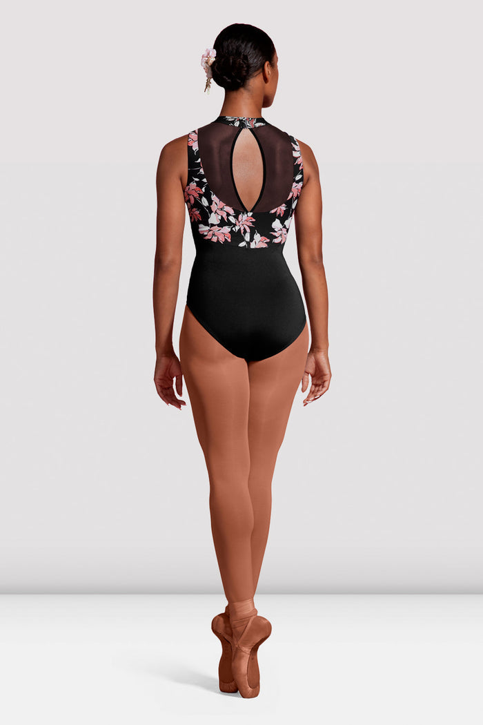 Ladies Mirella Jardin Boutique Printed Bodice Leotard