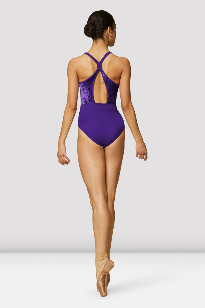 Ladies Nakita Velvet High Neck Leotard - BLOCH US