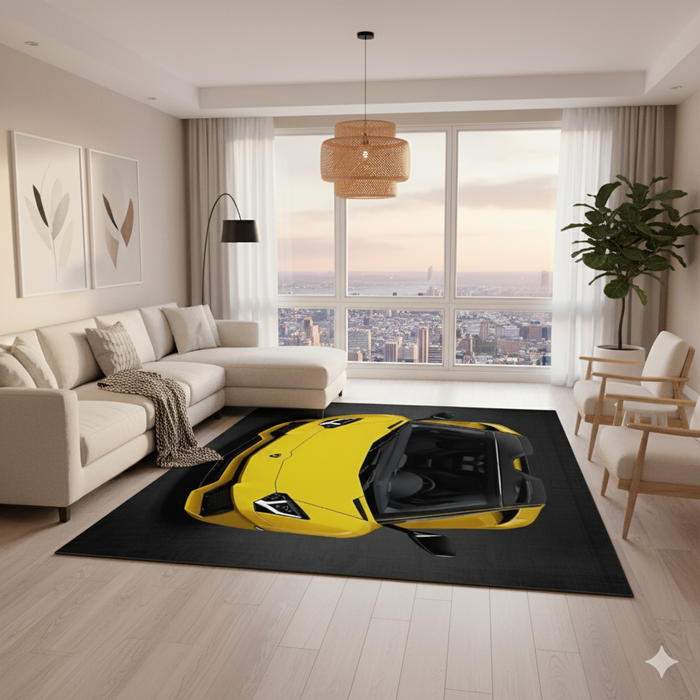 Lamborghini Aventador Area Rug
