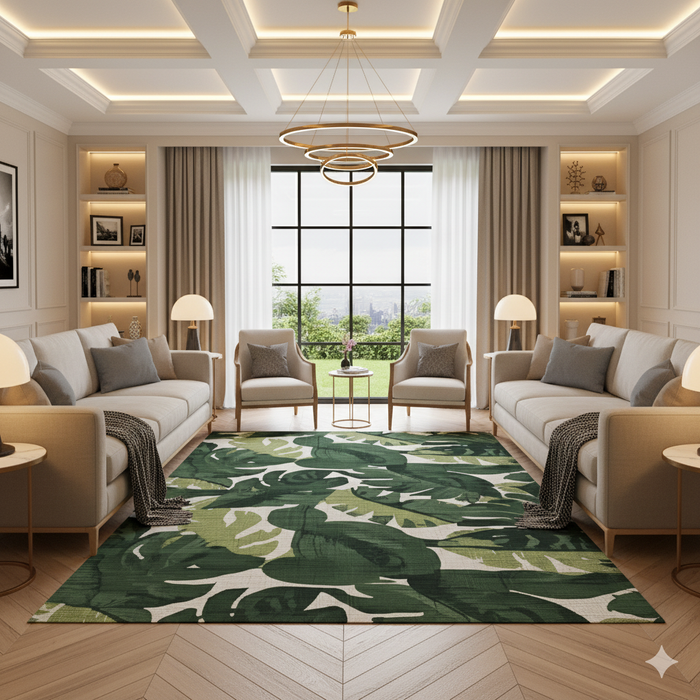 Leaf Camo Area Rug
