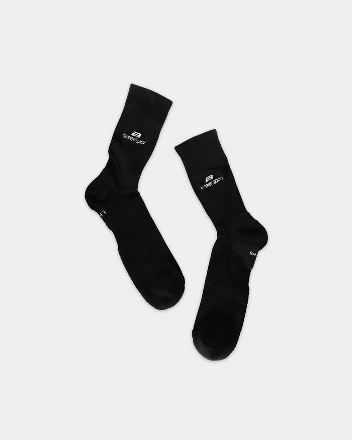 Logo athletic socks, 2-pack - Black