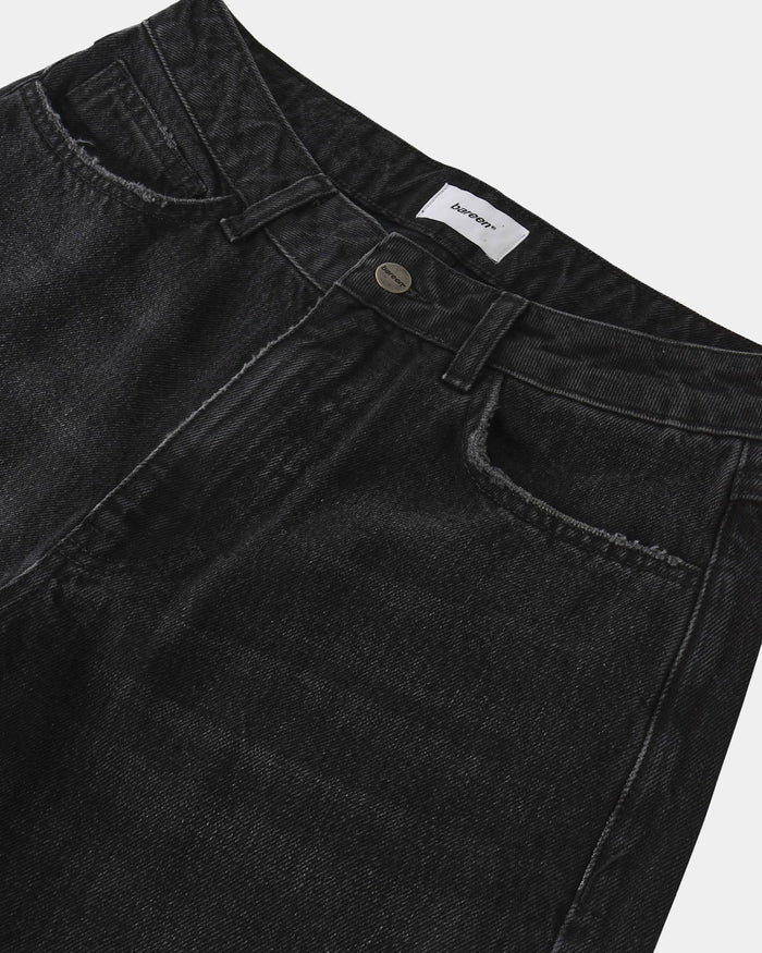 Loose Fit Jeans, Women - Black