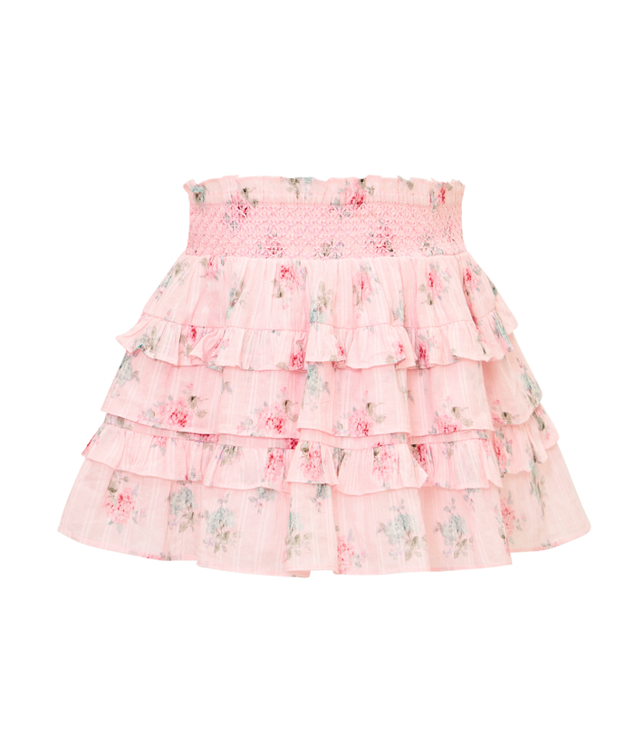 Love Shack Fancy Tween Billie Skirt Eau De Rose Girls Casual Bottoms Love Shack Fancy
