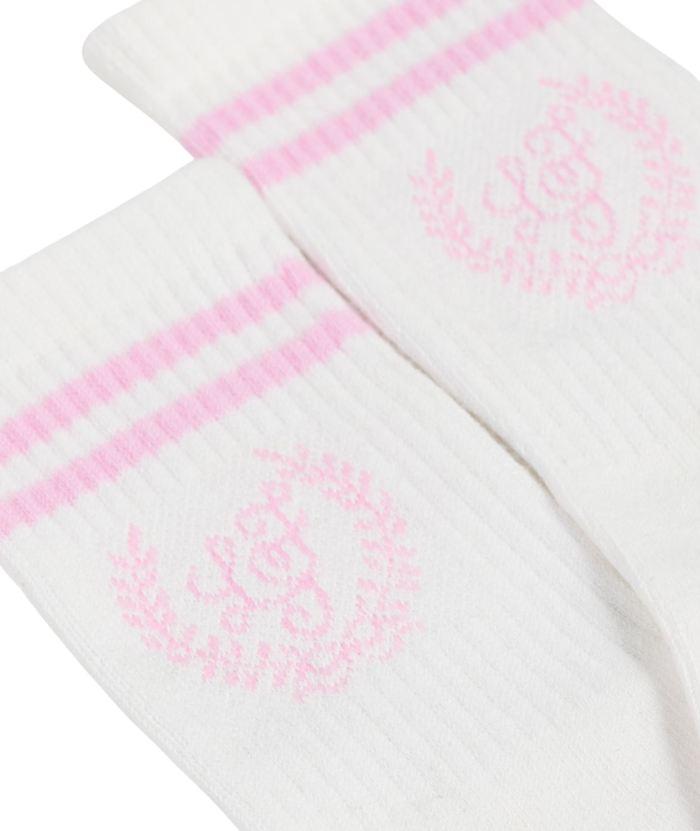 Love Shack Fancy Women Lowell Striped Socks Accessories Love Shack Fancy