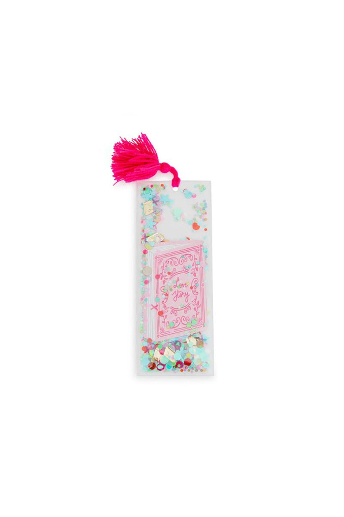 Love Story Confetti Bookmark