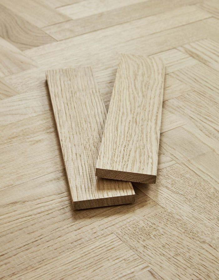 Maggiore 10mm Solid Wood Herringbone Flooring - Boutique Oak