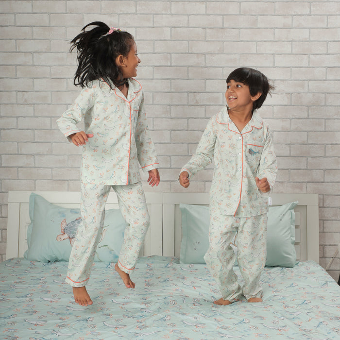 Maritime Magic Night Suit (Seagreen) (1-11 Years)