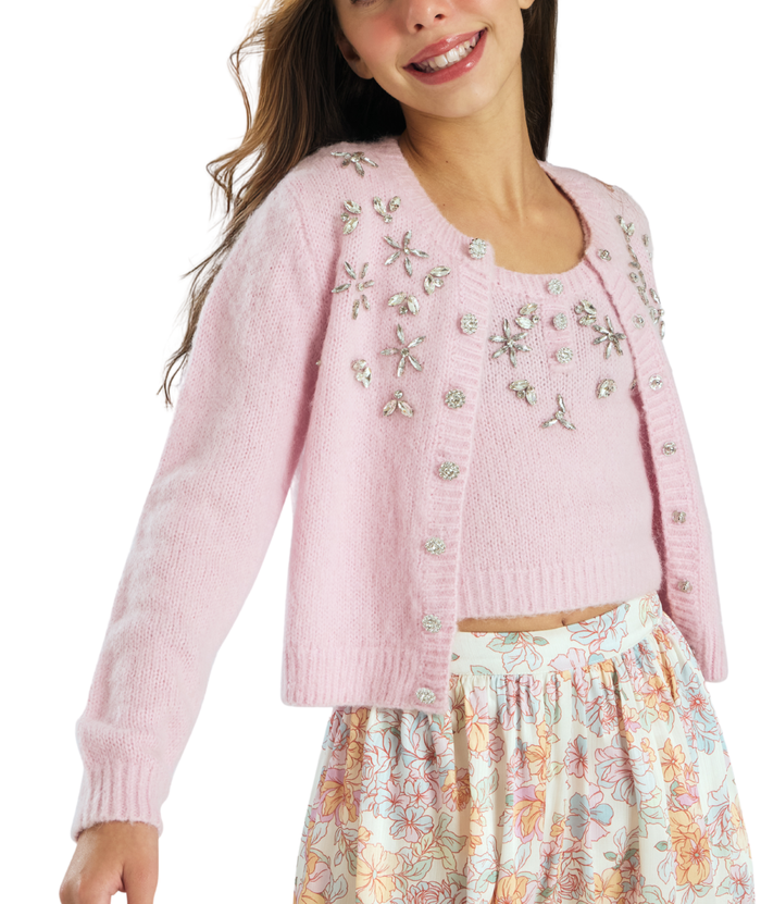 Marlo Girls Lila Knit Cardigan Girls Casual Tops Marlo