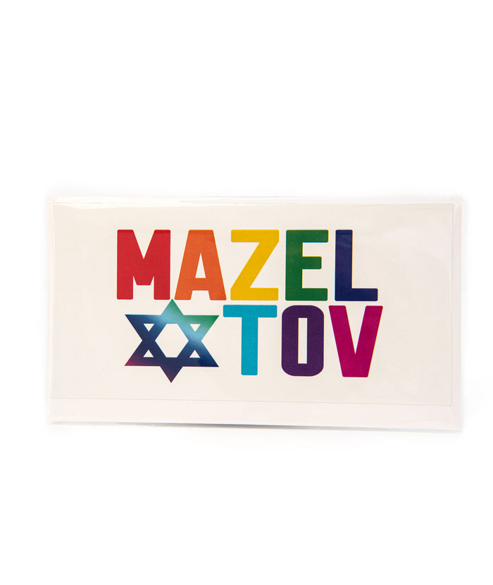 Mazel Tov Rainbow Greeting Card Accessories Sunny Marshmallow Multi