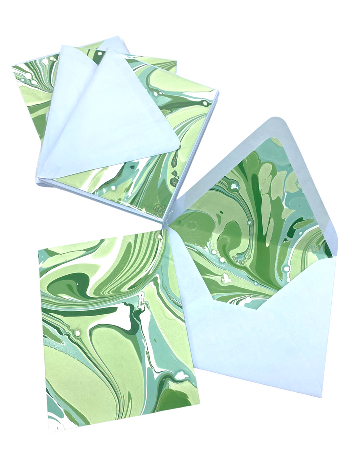 Misty Jade Stationery Set
