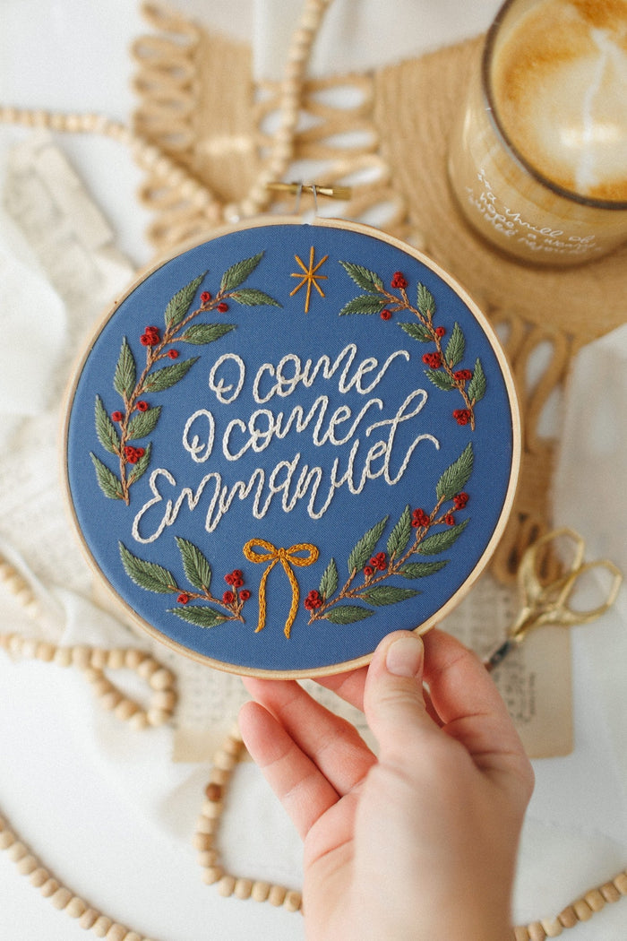 “O Come, O Come Emmanuel” Embroidery Kit